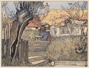 Illustration für Das verlassene Dorf von Oliver Goldsmith von Stephen Reid