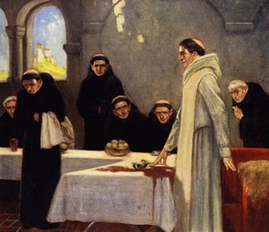 Heiliger Benedikt und die Mönche von Stephen Reid