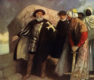Die weißen Kreuzritter in der Festung von Saint Angelo