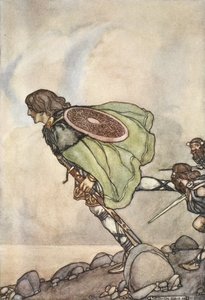 Sie jagten ihn über Hügel und Ebene, Illustration aus 