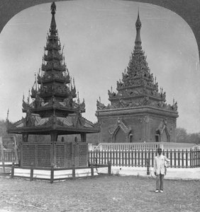 Grab von König Mindon, Königspalast, Mandalay, Burma, 1908