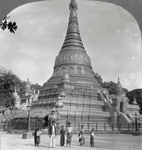 Die Aindow Yak Pagode, Mandalay, Burma, 1908 von Stereo Travel Co