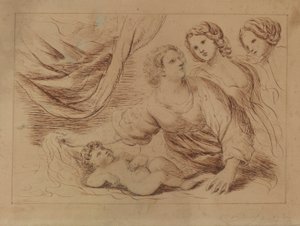 Säugling und drei Frauen von Stevens