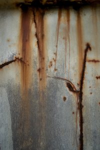 Verrostete Metallstreifen