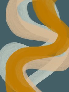 Fließende abstrakte Kurven von Studio Palette