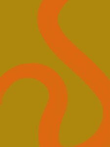 Fließende orange Linien von Studio Palette