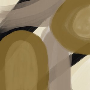 Goldene organische Formen von Studio Palette