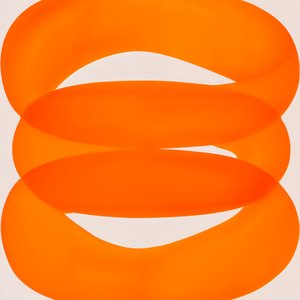 Lebendige orange Schleifen