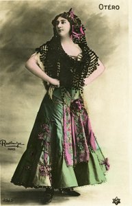 Die schöne Otero, Postkarte Anfang des 20. Jahrhunderts (Foto)