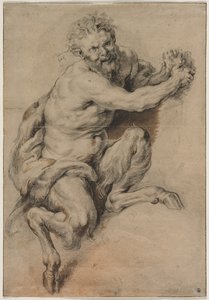 Ein Faun, der eine Traube greift von Studio of Peter Paul Rubens