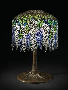 Wisteria Tischlampe, ca. 1910