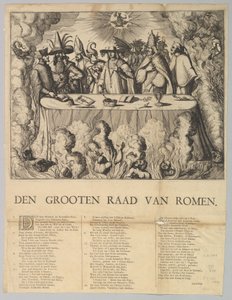 Den Grooten Raad van Romen, 1665-1708 von Style of Romeyn de Hooghe