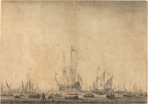 Marine von Style of Willem van de Velde the Younger