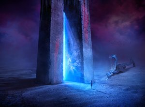 Geheimnisvolles Blaues Portal von Sulaiman Almawash