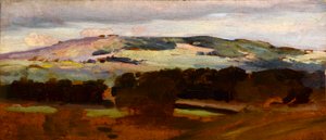 Landschaft mit Eichen von Sunderland Rollison