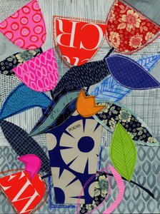 Eklektische Blumen-Collage