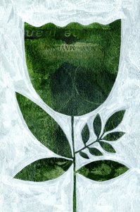 Strukturierte Grüne Blume