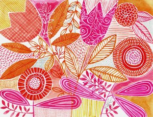Lebendige botanische Blüten von Susan Black