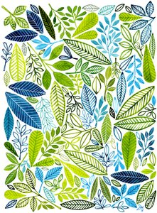 Lebendige Botanische Blätter von Susan Black