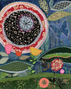 Verspielte Garten-Collage