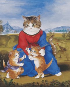 Illustration aus Cats Galore! Ein Kompendium kultivierter Katzen (veröffentlicht 2015)