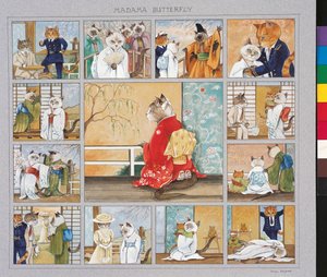 Illustration aus Cats Galore! A Compendium of Cultured Cats (veröff. 2015)