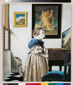 Illustration aus Cats Galore! A Compendium of Cultured Cats (veröffentlicht 2015)