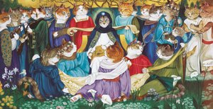 Illustration aus Cats Galore! A Compendium of Cultured Cats (veröffentlicht 2015)