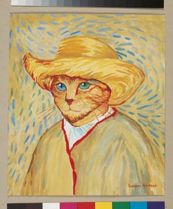 Illustration aus Cats Galore! A Compendium of Cultured Cats (veröffentlicht 2015) von Susan Herbert