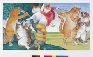 Illustration aus Cats Galore! A Compendium of Cultured Cats (veröff. 2015)
