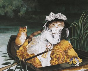 Illustration aus Cats Galore! A Compendium of Cultured Cats (veröff. 2015) von Susan Herbert