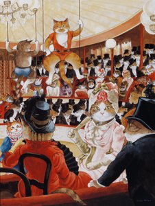Illustration aus Cats Galore! A Compendium of Cultured Cats (veröff. 2015) von Susan Herbert