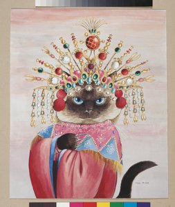 Illustration aus Cats Galore! A Compendium of Cultured Cats von Susan Herbert
