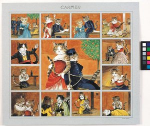 Illustration aus Cats Galore! A Compendium of Cultured Cats von Susan Herbert