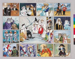 Illustration aus Cats Galore! A Compendium of Cultured Cats von Susan Herbert