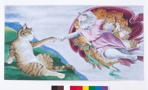 Illustration aus Cats Galore! A Compendium of Cultured Cats (veröffentlicht 2015)