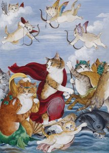 Illustration aus Cats Galore! A Compendium of Cultured Cats (veröffentlicht 2015)