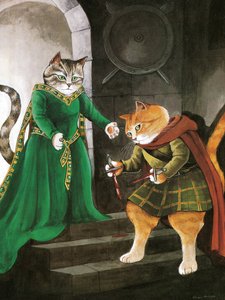 Illustration aus Shakespeare Cats: Poster Book (veröffentlicht 2016)