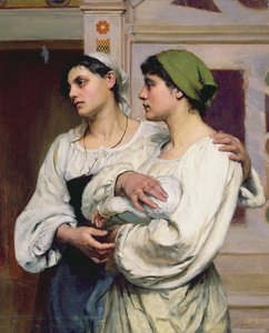 Italienische Frauen in der Kirche von Susan Isabel Dacre