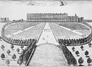 Hampton Court Ostfront, um 1830