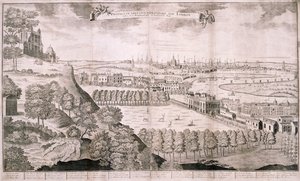 Blick vom Greenwich Park, London, 1723