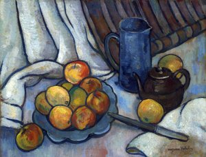Äpfel, Teekanne und Krug von Suzanne Valadon