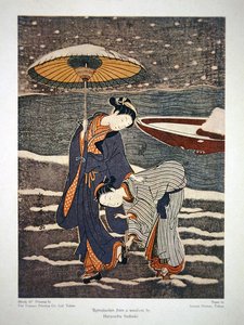 Handelsanzeige für die Toppan Printing Co. Ltd. Tokyo von Suzuki (after) Harunobu