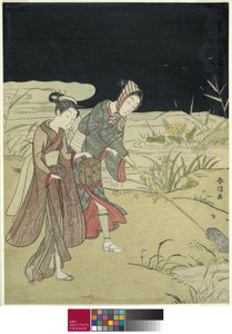 Glühwürmchen fangen, ca. 1767-68 von Suzuki Harunobu