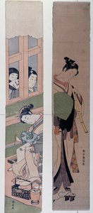 Kurtisanen, von Suzuki Harunobu (1725-1770), Japan