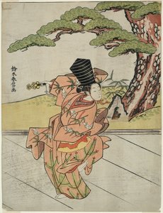 Weibliche Sanbaso-Tänzerin von Suzuki Harunobu