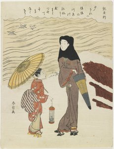 Ki no Tomonori, ca. 1767 von Suzuki Harunobu