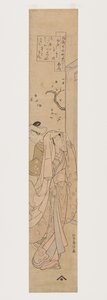 Komachi am Kiyomizu-Tempel (Farbholzschnitt) von Suzuki Harunobu