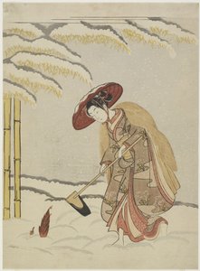 Mitate von Meng Zong, einer der vierundzwanzig Vorbilder der kindlichen Pietät, nach 1765 von Suzuki Harunobu
