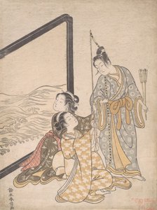 Parodie von Minamoto no Tametomo, 1765 von Suzuki Harunobu